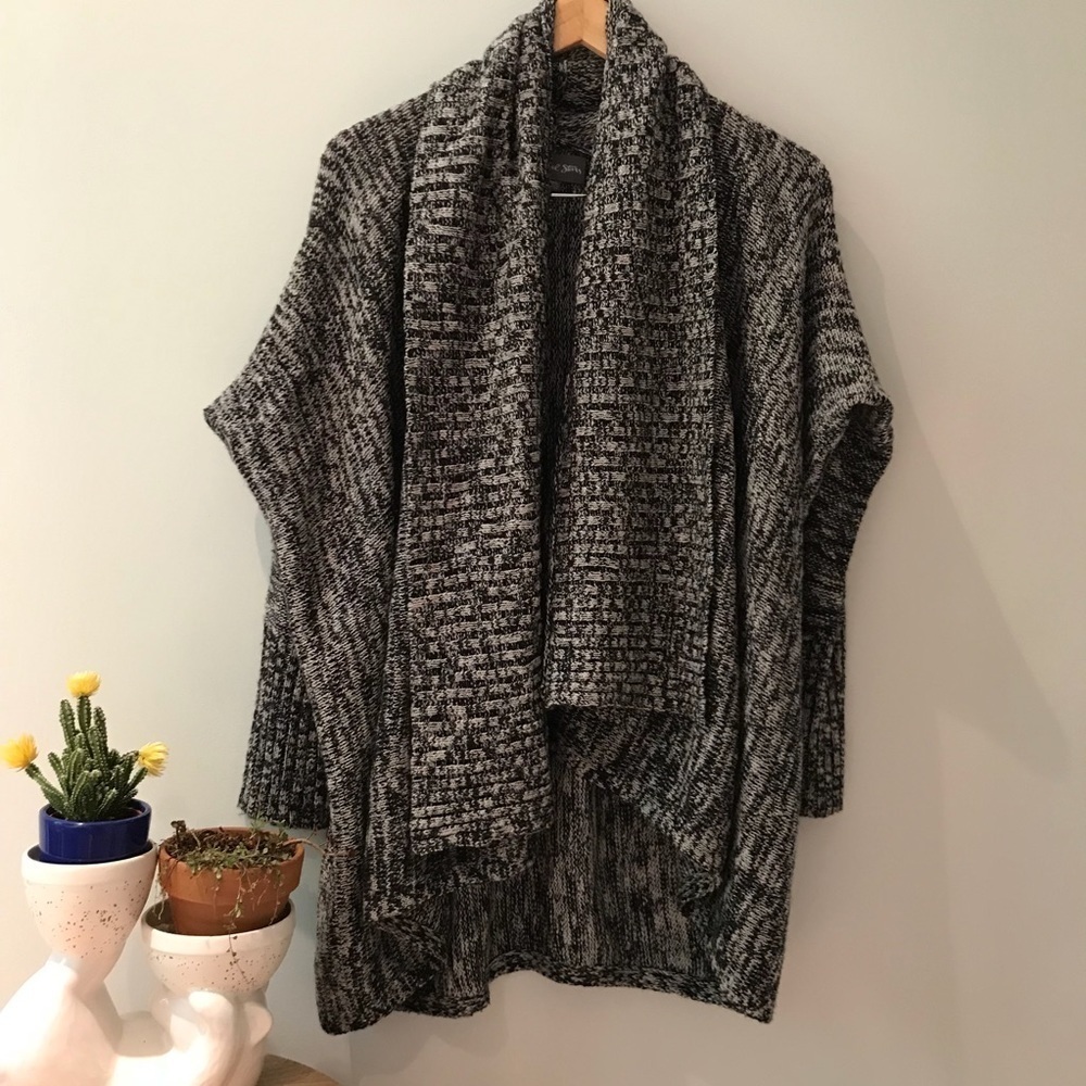 EUC Michael Stars Open Front Waterfall Cardigan ML​​​​​​